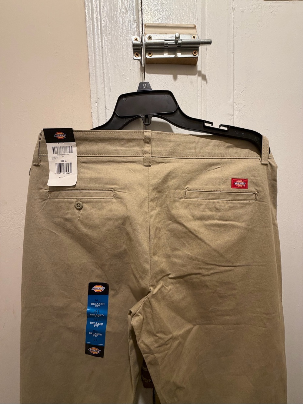Dickies Women's Straight-Leg Pants in Khaki Beige - Picture 6 of 10
